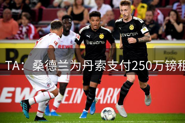 TA：桑德兰为丹索支付250万镑租借费 完成保级则需2225万强制买断